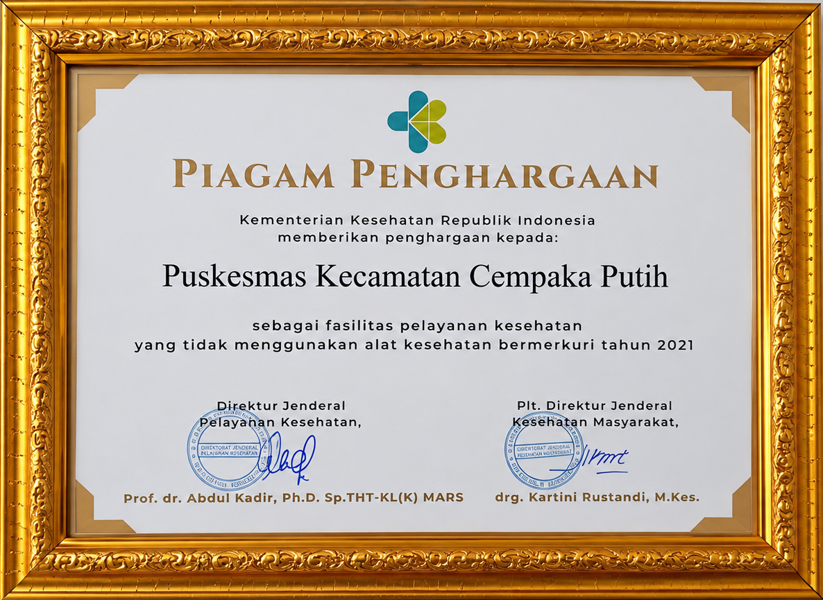 Penghargaan Penyelenggaraan Pelayanan Kesehatan Kemenkes RI 2021